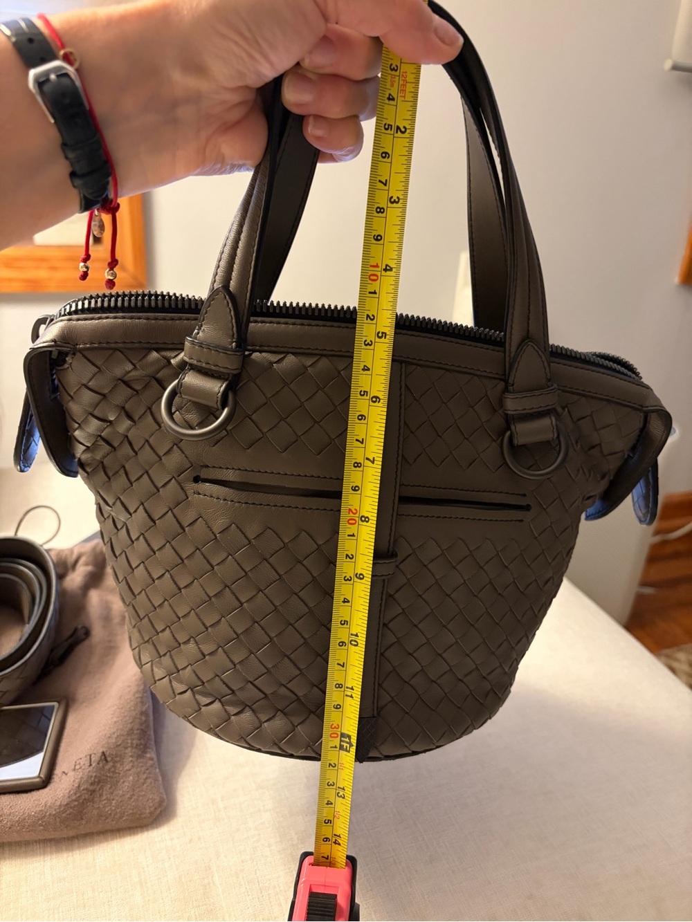 authentic Bottega Veneta Intrecciato Leather handle bag - Picture 12 of 16